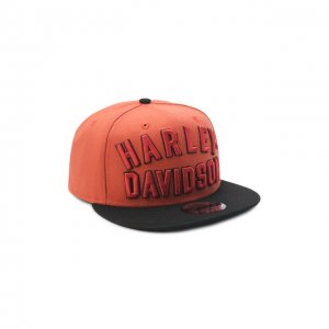 Хлопковая бейсболка Harley-Davidson. Цвет: оранжевый