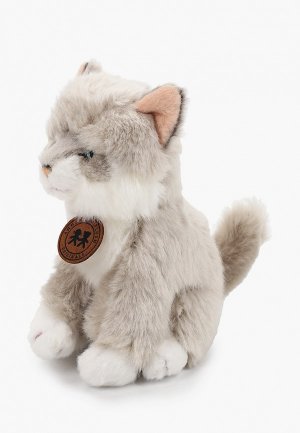 Игрушка мягкая Anna Club Plush Котёнок сибирский, 15 см. Цвет: серый