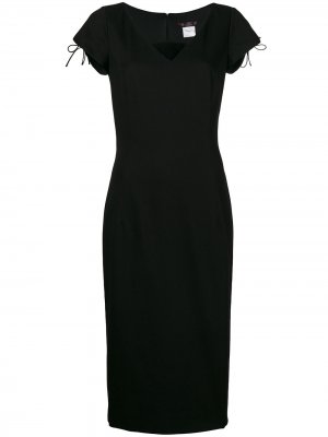 Приталенное платье John Galliano Pre-Owned. Цвет: черный