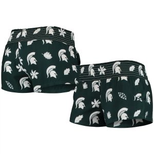 Женские пляжные шорты Wes & Willy Green Michigan State Spartans Unbranded