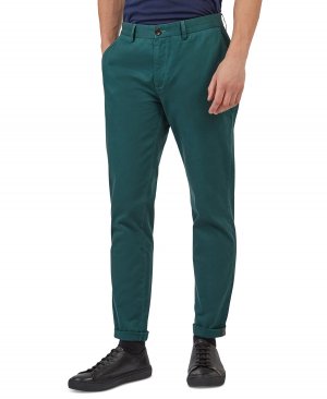 Мужские облегающие эластичные брюки чинос с пятью карманами и логотипом , мульти Ben Sherman
