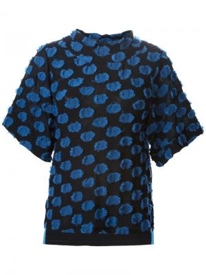 Блузка с узором Tsumori Chisato. Цвет: синий