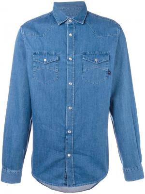 Джинсовая рубашка Armani Jeans. Цвет: синий
