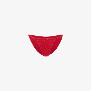 Трусики из эластичного шелка Ettie Ouvert с вырезами в форме сердца , красный Agent Provocateur