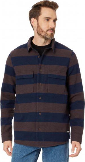 Рубашка Bear Cozy Flannel , цвет Blue/Brown Stripes Oakley