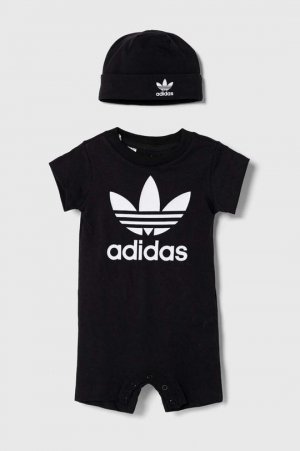 Adidas Originals Хлопковый Детский комбинезон, черный
