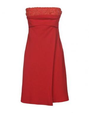 Короткое платье CARLA CARINI. Цвет: красный