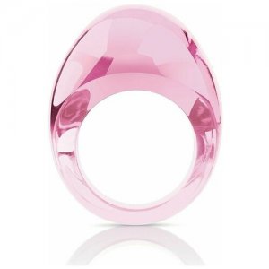 Кольцо , размер 17.5, розовый Lalique. Цвет: розовый