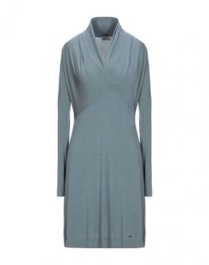 Короткое платье E-GÓ. Цвет: серый