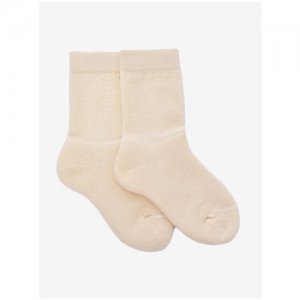 Носки детские с утепленной стопой , размер 23-26, цвет молочный Airwool. Цвет: белый