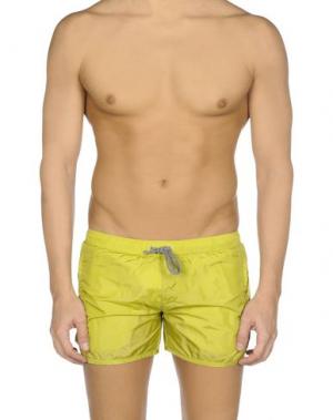 Пляжные брюки и шорты OBVIOUS BASIC. Цвет: кислотно-зеленый