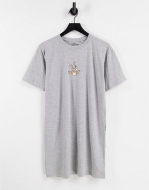 Серое платье-футболка с диснеевским персонажем Тампером-Серый MERCH CMT LTD