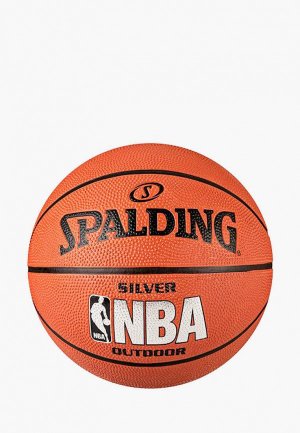 Мяч баскетбольный Spalding NBA Silver. Цвет: оранжевый