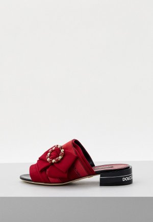 Сабо Dolce&Gabbana. Цвет: бордовый