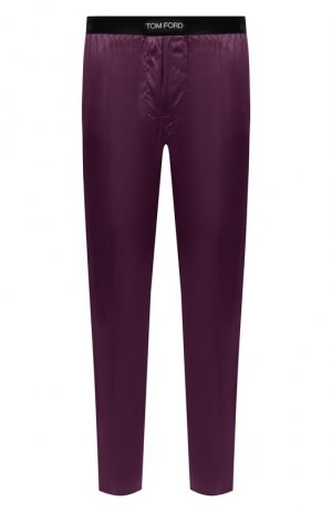 Домашние шелковые брюки Tom Ford. Цвет: фиолетовый
