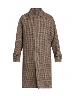 Пальто Hudson с узором гусиные лапки из смесовой шерсти , бежевый Officine Générale
