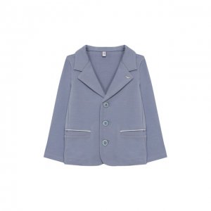 Хлопковый пиджак Emporio Armani. Цвет: синий