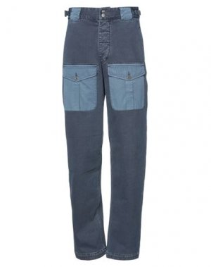 Повседневные брюки NIGEL CABOURN. Цвет: темно-синий
