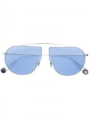 Солнцезащитные очки Ahlem. Цвет: серебристый