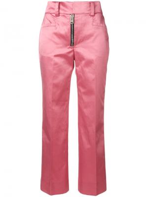 Укороченные классические брюки Coach. Цвет: розовый