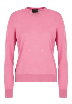 Пуловер EMPORIO ARMANI. Цвет: розовый