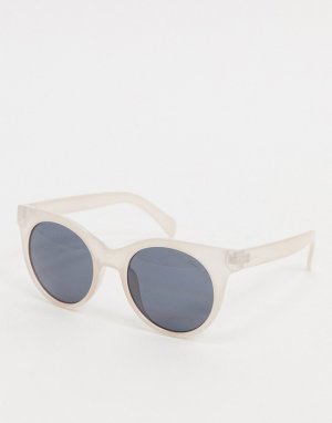 Круглые солнцезащитные очки в бежевой оправе -Бежевый Esprit