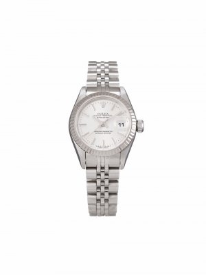 Наручные часы Lady-Datejust pre-owned 26 мм 1997-го года Rolex. Цвет: серебристый