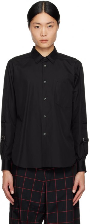 Черная рубашка с пряжкой Comme Des Garcons Garçons