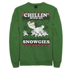 Мужской флисовый свитер Frozen Olaf Chillin' With My Snowgies Disney