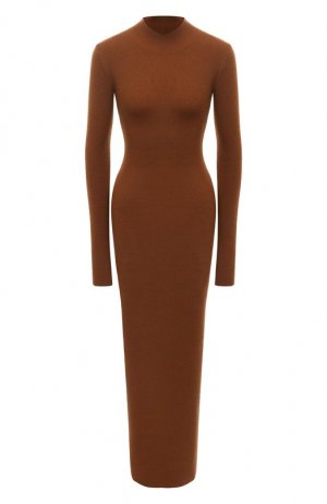 Кашемировое платье Jacob Lee. Цвет: коричневый