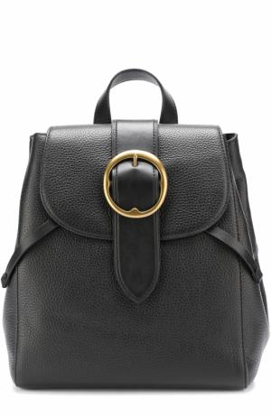 Кожаный рюкзак Polo Ralph Lauren. Цвет: черный