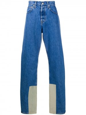 Джинсы широкого кроя Helmut Lang. Цвет: синий