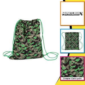 Спортивная сумка Gaming Creeper , зеленый Minecraft
