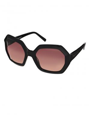 Солнцезащитные очки с шестигранной оправой Karl Largerfeld Lagerfeld. Цвет: черный