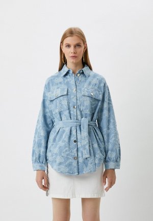 Куртка джинсовая Liu Jo. Цвет: голубой