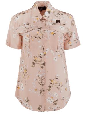 Шелковая блуза ROCHAS. Цвет: разноцветный
