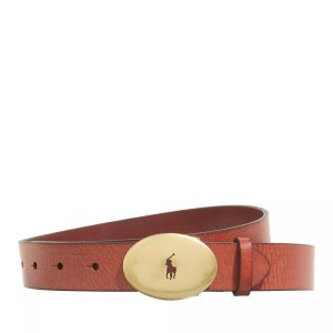 Ремень 30mm belt medium , коричневый Polo Ralph Lauren