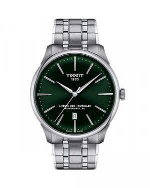 Часы Chemin des Tourelles Powermatic 80, 42 мм , цвет Green Tissot