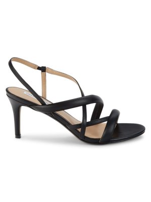 Кожаные сандалии Jeanne с ремешками , черный Saks Fifth Avenue