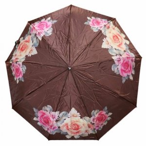 Смарт-зонт , коричневый Crystel Eden. Цвет: коричневый
