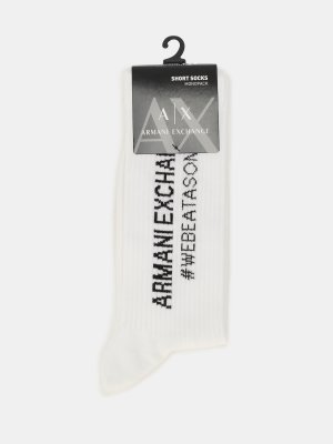 Носки Armani Exchange. Цвет: белый