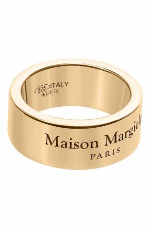 Серебряное кольцо Maison Margiela. Цвет: золотой