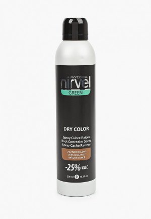 Спрей для волос Nirvel Professional GREEN темно-коричневый, 300 мл. Цвет: коричневый