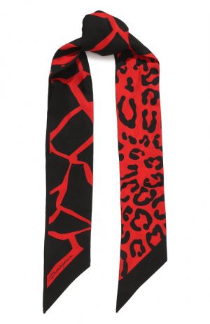 Шелковый шарф-твилли Dolce & Gabbana. Цвет: красный