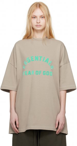 Серая футболка с круглым вырезом , цвет Seal Fear Of God Essentials