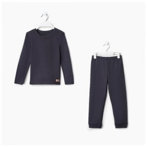Пижама , размер детская MINAKU, цвет графитовый, рост 92-98 см, серый Minaku. Цвет: черный
