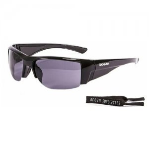 Спортивные очки Guadalupe глянцевые черные / серые линзы OCEAN. Цвет: черный