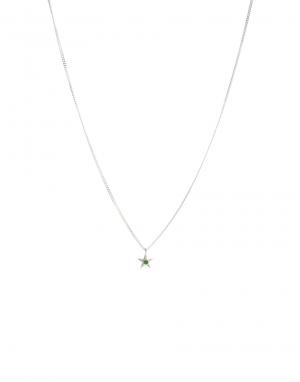 Ожерелье со звездой Zoe & Morgan and. Цвет: серебро/зеленый