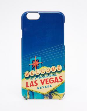 Чехол для Iphone 6 Signature Las Vegas. Цвет: синий
