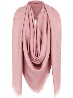Шарф-шаль с логотипом Fendi. Цвет: розовый